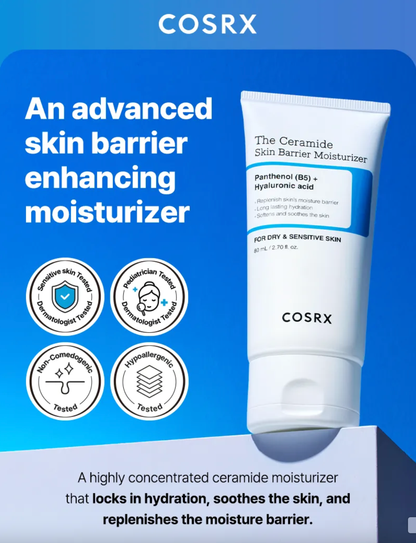 COSRX The Ceramide Skin Barrier Moisturizer