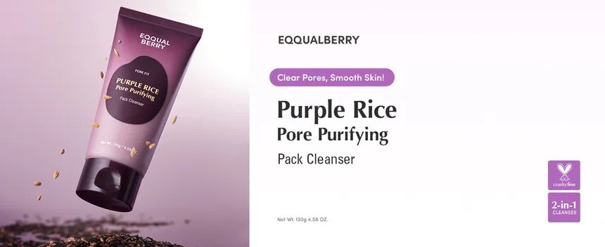 EQQUALBERRY Purple Rice Pore Purifying Pack Cleanser