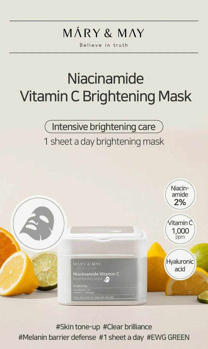 Mary&May Niacinamide Vitamin C Brightening Mask