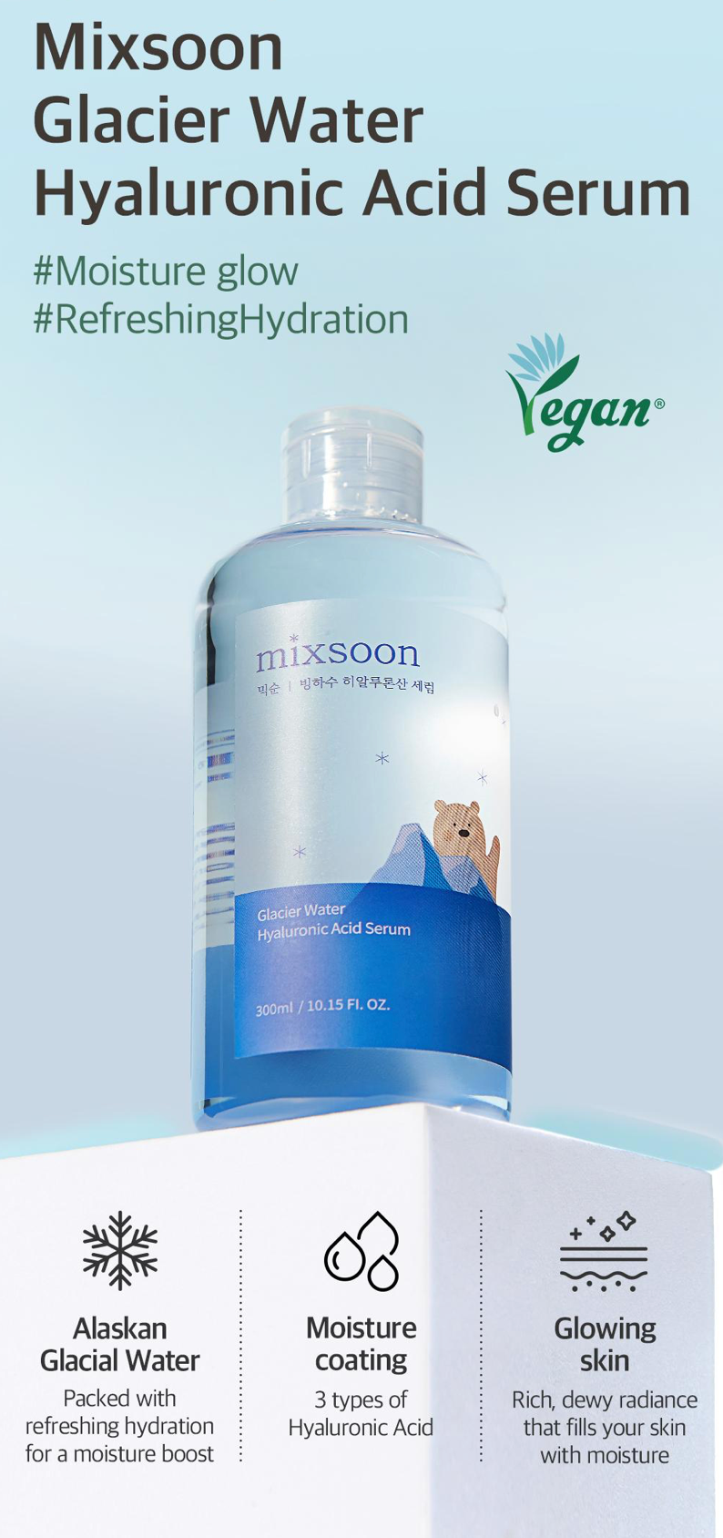 Mixsoon Glacier Water Hyaluronic Acid Serum Jumbo