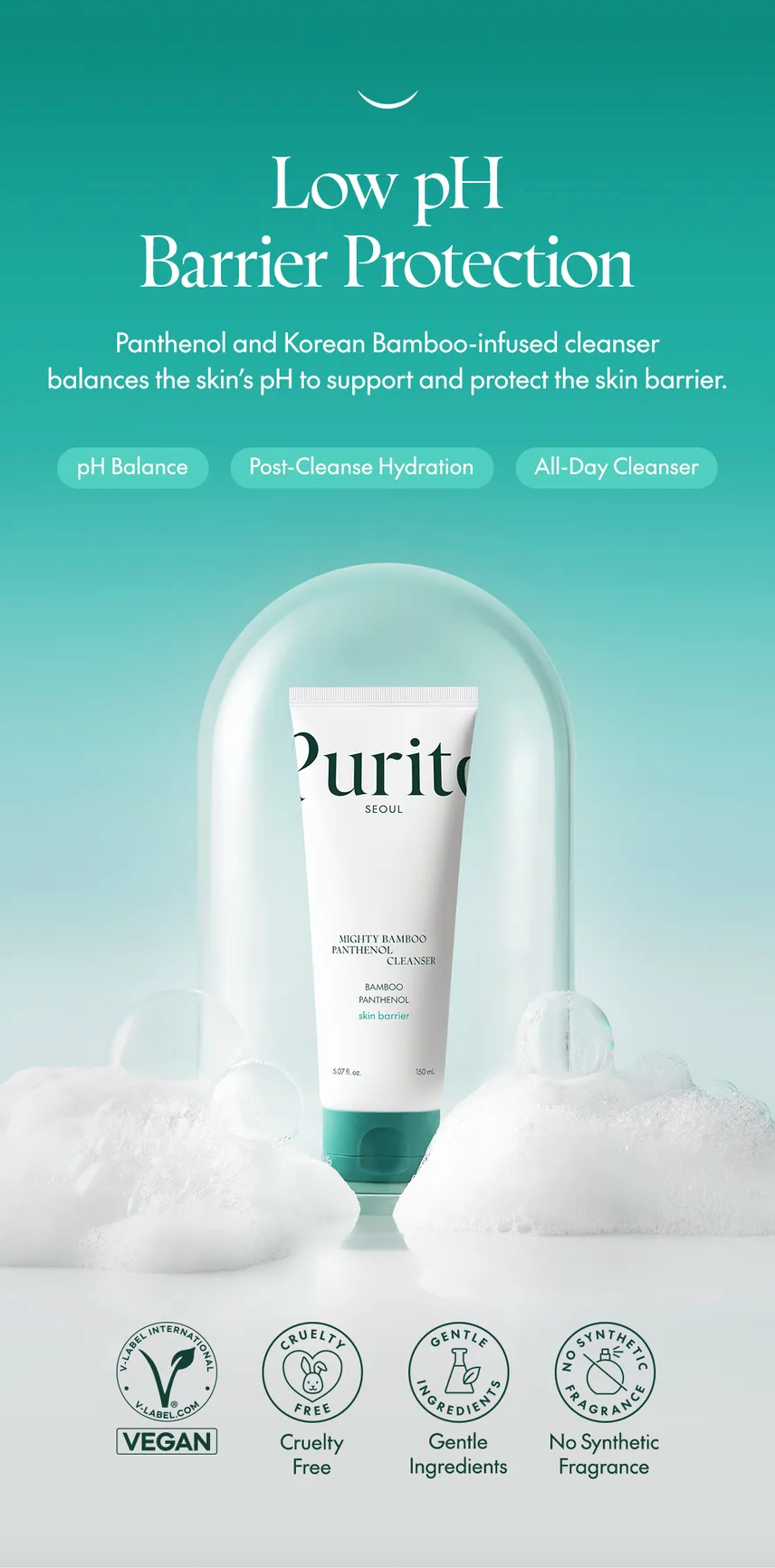 Purito SEOUL Mighty Bamboo Panthenol Cleanser