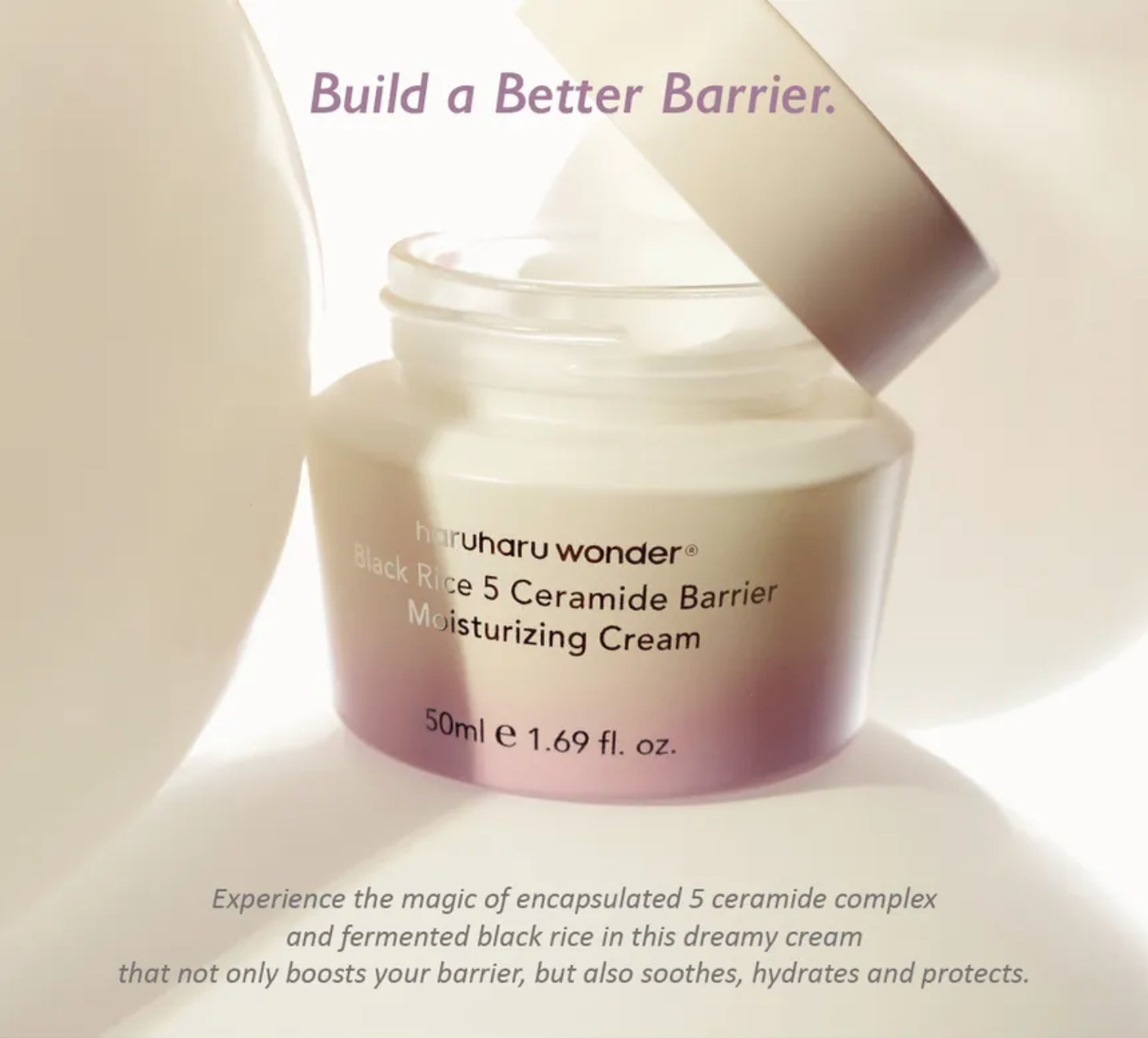 Haruharu Wonder Black Rice 5 Ceramide Barrier Moisturising Cream